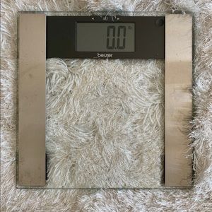 BEURER GLASS & CHROME SCALE BODYFAT MUSCLE MASS
